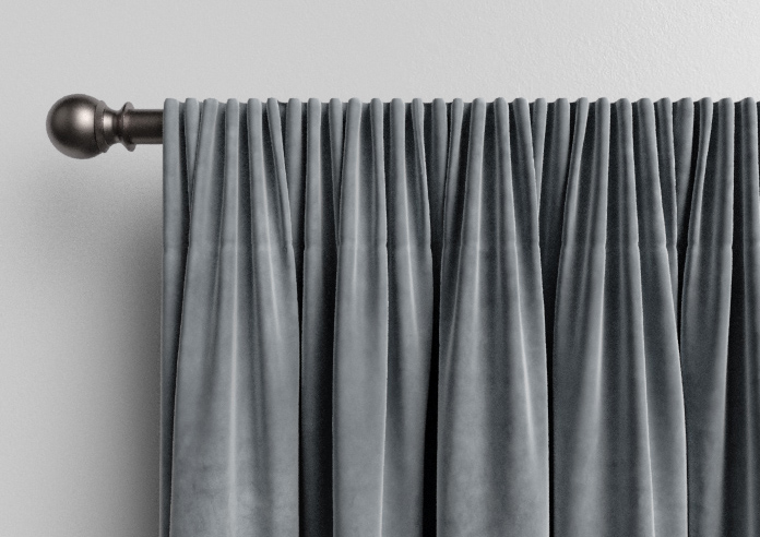 Velvet Opulence (Blackout), Storm Grey - Made to Measure Curtains - Image 9